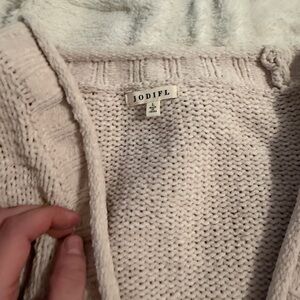 JODIFL Ivory Cream Chunky Knit Cardigan